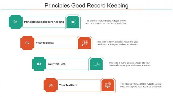 Principles Good Record Keeping Ppt Powerpoint Presentation Pictures Outfit Cpb