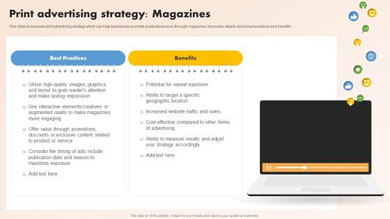 Print Advertising Strategy Magazines Media Planning Strategy A Comprehensive Strategy SS