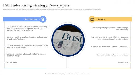 Print Advertising Strategy Newspapers Media Planning Strategy The Complete Guide Strategy SS V