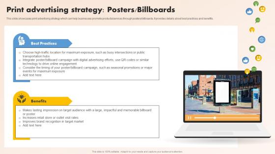 Print Advertising Strategy Posters Billboards Media Planning Strategy A Comprehensive Strategy SS