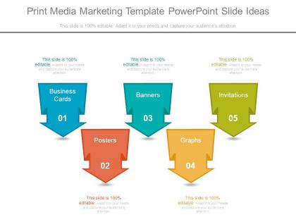 Print media marketing template powerpoint slide ideas