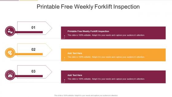 Printable Free Weekly Forklift Inspection In Powerpoint And Google Slides Cpb