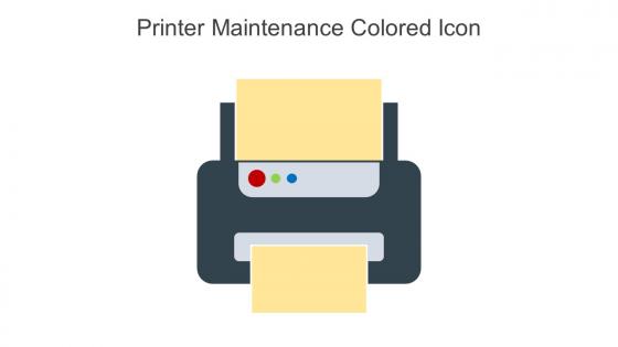 Printer Maintenance Colored Icon In Powerpoint Pptx Png And Editable Eps Format