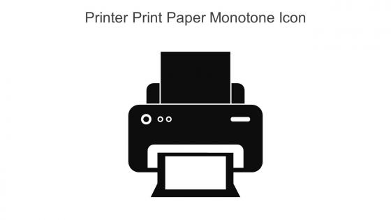 Printer Print Paper Monotone Icon In Powerpoint Pptx Png And Editable Eps Format