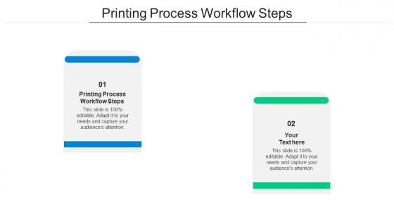 Printing Process Workflow Steps Ppt Powerpoint Presentation Inspiration Example Cpb