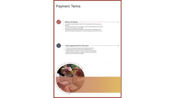 Printing Proposal Template Payment Terms One Pager Sample Example Document