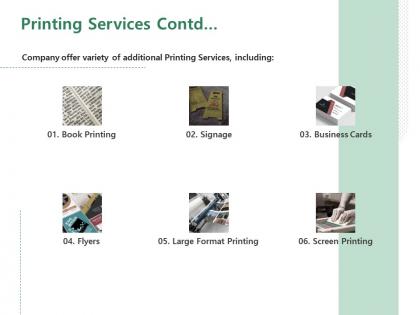 Printing services contd ppt powerpoint presentation show slide download