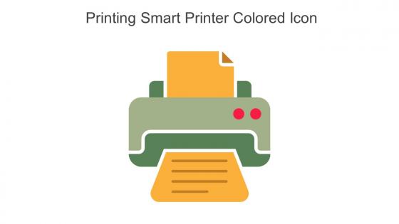 Printing Smart Printer Colored Icon In Powerpoint Pptx Png And Editable Eps Format