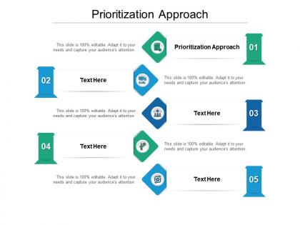 Prioritization approach ppt powerpoint presentation ideas guidelines cpb
