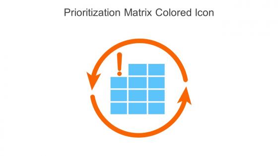 Prioritization Matrix Colored Icon In Powerpoint Pptx Png And Editable Eps Format