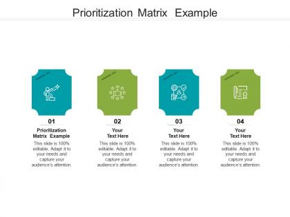 Prioritization matrix example ppt powerpoint presentation infographic template styles cpb