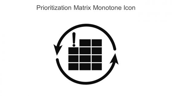 Prioritization Matrix Monotone Icon In Powerpoint Pptx Png And Editable Eps Format