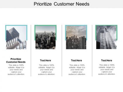 Prioritize customer needs ppt powerpoint presentation summary good cpb