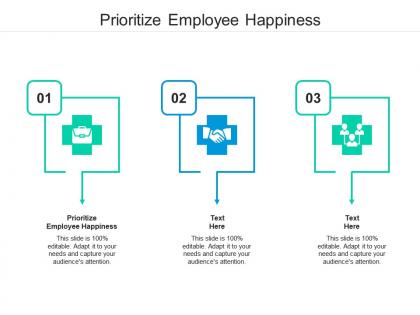 Prioritize employee happiness ppt powerpoint presentation outline aids cpb