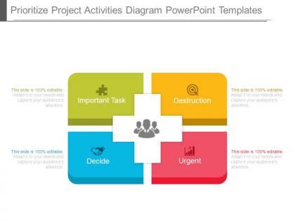 Prioritize project activities diagram powerpoint templates