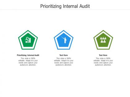 Prioritizing internal audit ppt powerpoint presentation slides topics cpb