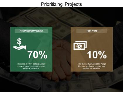Prioritizing projects ppt powerpoint presentation visual aids infographics cpb