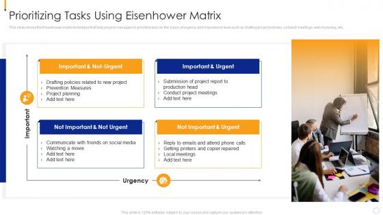 Prioritizing Tasks Using Eisenhower Matrix Coordinating Different Activities For Better