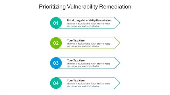 Prioritizing vulnerability remediation ppt powerpoint presentation summary objects cpb