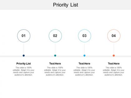 Priority list ppt powerpoint presentation icon graphics pictures cpb