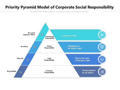 Priority pyramid model of corporate social responsibility