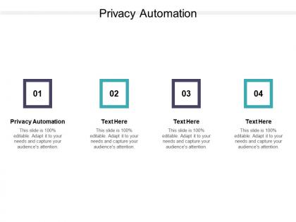 Privacy automation ppt powerpoint presentation summary format ideas cpb