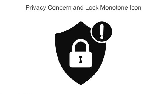 Privacy Concern And Lock Monotone Icon In Powerpoint Pptx Png And Editable Eps Format
