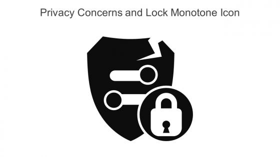 Privacy Concerns And Lock Monotone Icon In Powerpoint Pptx Png And Editable Eps Format