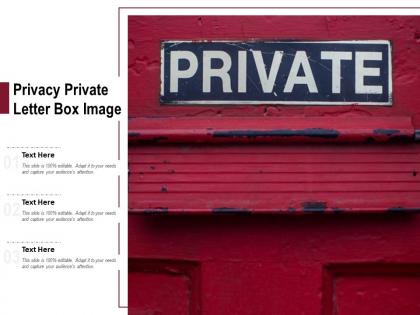 Privacy private letter box image