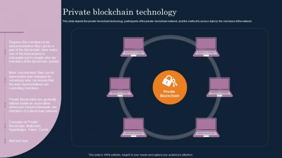 Private Blockchain Technology Cryptographic Ledger IT