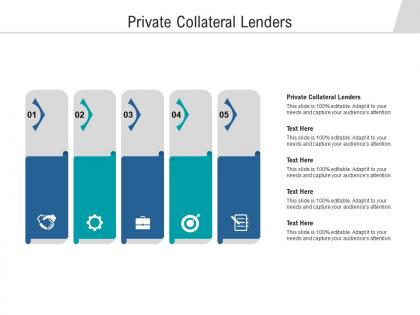 Private collateral lenders ppt powerpoint presentation summary gridlines cpb