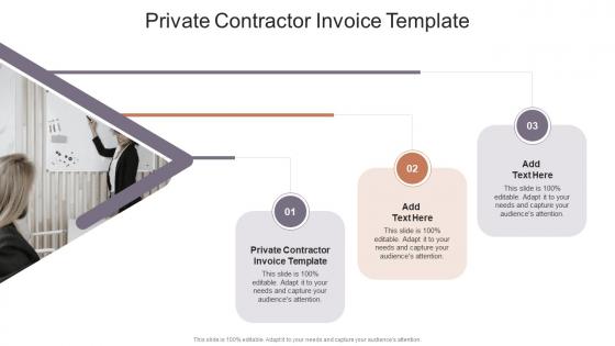 Private Contractor Invoice Template In Powerpoint And Google Slides Cpb