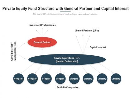 Private equity fund structure with general partner and capital interest