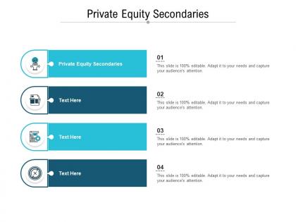Private equity secondaries ppt powerpoint presentation gallery gridlines cpb