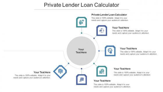 Private Lender Loan Calculator Ppt Powerpoint Presentation Icon Vector Cpb