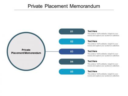 Private placement memorandum ppt powerpoint presentation styles good cpb