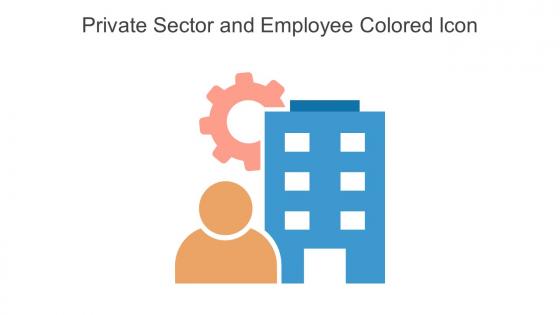 Private Sector And Employee Colored Icon In Powerpoint Pptx Png And Editable Eps Format