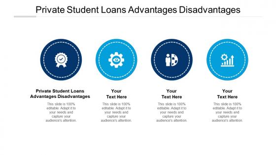 Private student loans advantages disadvantages ppt powerpoint presentation outline cpb