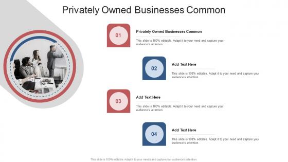 Privately Owned Businesses Common In Powerpoint And Google Slides Cpb