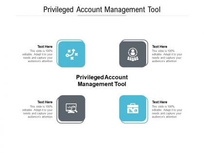 Privileged account management tool ppt powerpoint presentation gallery graphics cpb