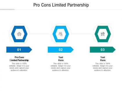 Pro cons limited partnership ppt powerpoint presentation summary sample cpb