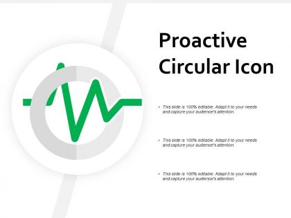Proactive circular icon