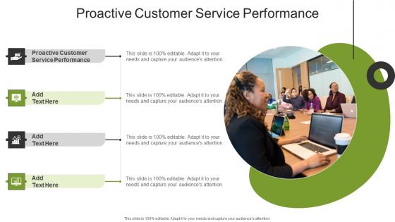 Proactive Customer Service Performance In Powerpoint And Google Slides Cpb