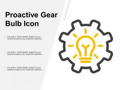 Proactive gear bulb icon