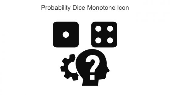 Probability Dice Monotone Icon In Powerpoint Pptx Png And Editable Eps Format