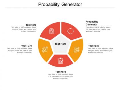 Probability generator ppt powerpoint presentation portfolio structure cpb