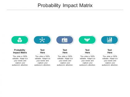 Probability impact matrix ppt powerpoint presentation layouts graphics template cpb