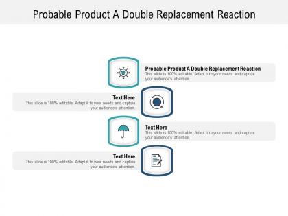 Probable product a double replacement reaction ppt powerpoint presentation ideas cpb