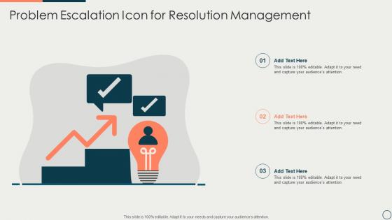 Problem Escalation Icon For Resolution Management