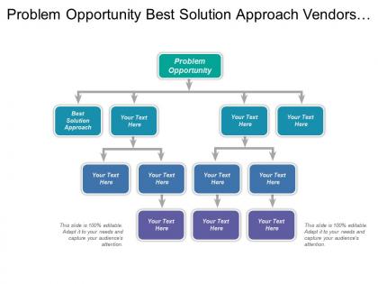 Problem opportunity best solution approach vendors providers buyers team